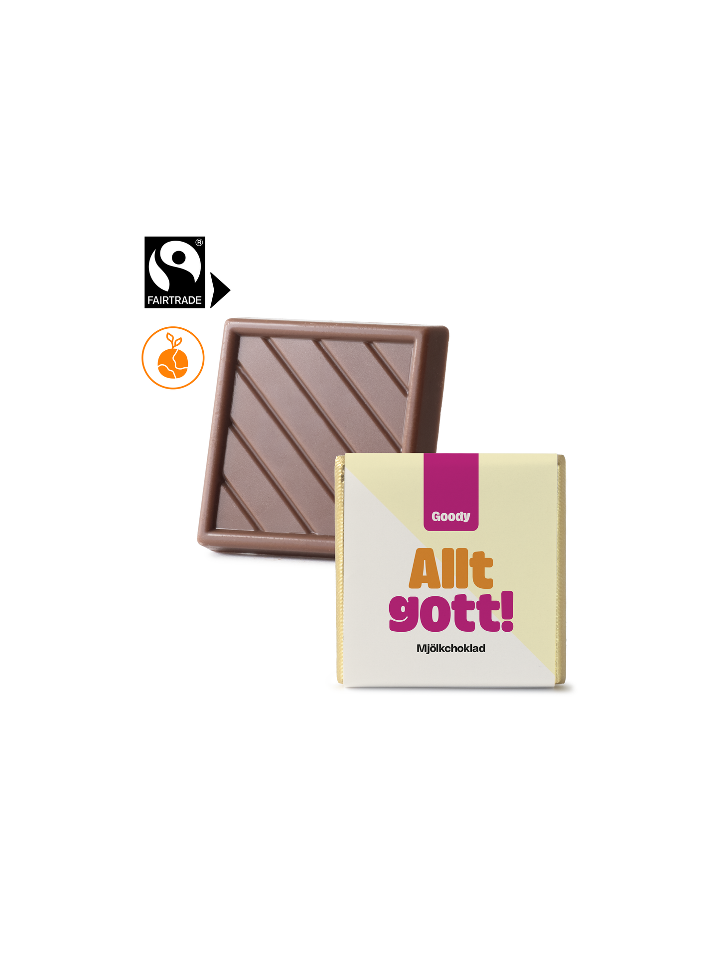 Chokladkvadrater 5g Eko & Fairtrade Standard
