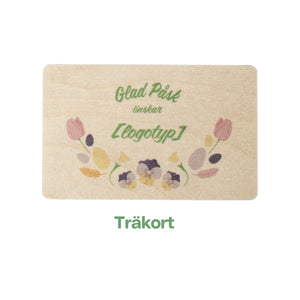 Påskkort i trä